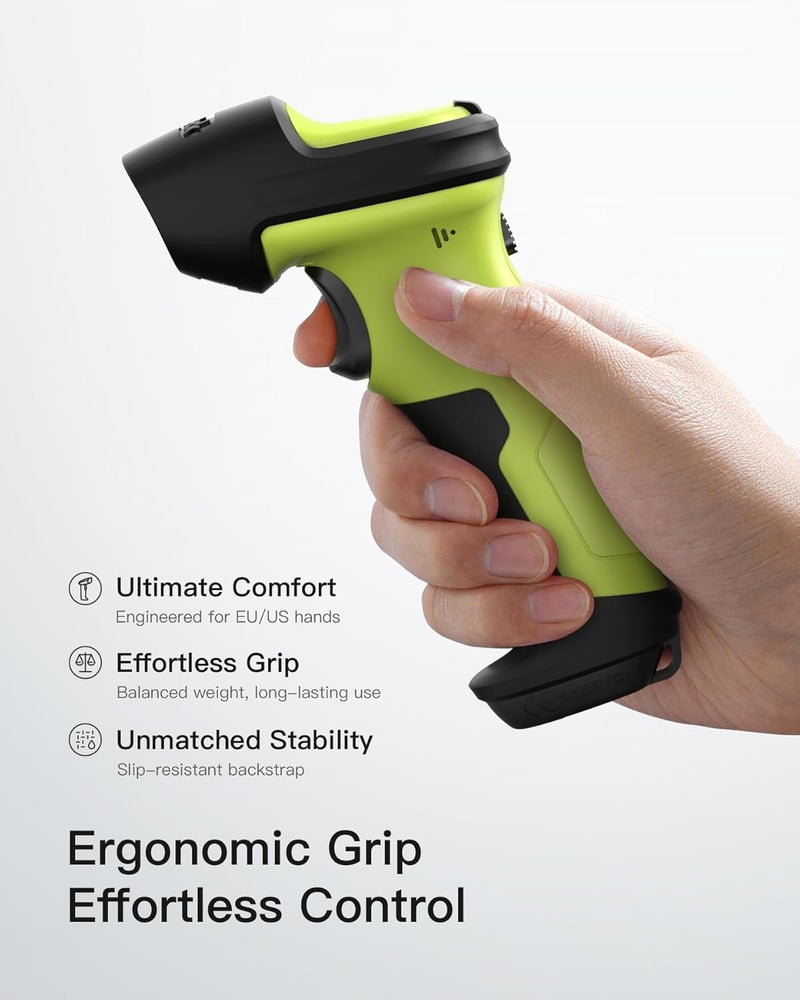 Inateck Barcode Scanner, Wireless Scanner, 1 Charge 180 Days Standby, 35M Range, Automatic Scanning, BCST-60 Green - Image 5